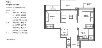 springleaf-residence-floor-plan-2-bedroom-type-b1-singapore